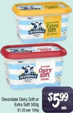 Farmer Jack's Devondale Dairy Soft or Extra Soft offer