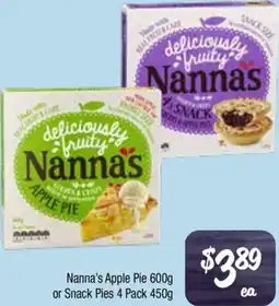 Farmer Jack's Nanna's Apple Pie or Snack Pies offer
