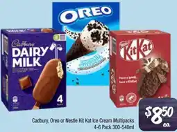 Farmer Jack's Cadbury, Oreo or Nestle Kit Kat Ice Cream Multipacks offer