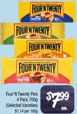 Farmer Jack's Four'N Twenty Pies offer