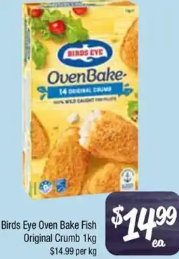 Farmer Jack's Birds Eye Oven Bake Fish Original Crumb offer