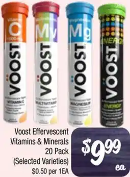 Farmer Jack's Voost Effervescent Vitamins & Minerals offer