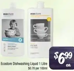 Farmer Jack's Ecostore Dishwashing Liquid offer