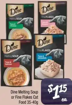 Farmer Jack's Dine Melting Soup or Fine Flakes Cat Food offer
