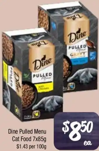 Farmer Jack's Dine Pulled Menu Cat Food offer