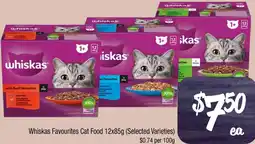 Farmer Jack's Whiskas Favourites Cat Food offer