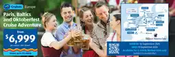 ALDI Paris, Baltics and Oktoberfest Cruise Adventure offer