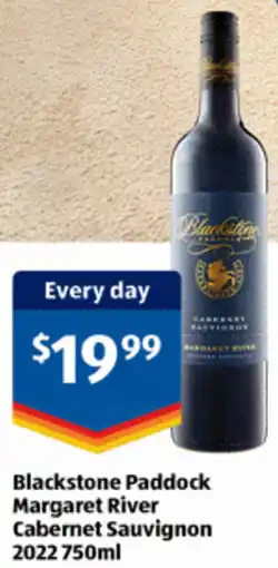 ALDI Blackstone Paddock Margaret River Cabernet Sauvignon offer