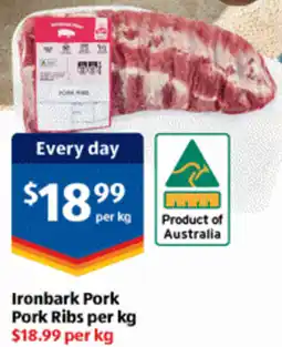 ALDI Ironbark Pork Pork Ribs offer