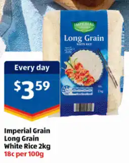 ALDI Imperial Grain Long Grain White Rice offer