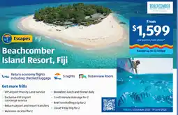 ALDI Beachcomber Island Resort, Fiji offer