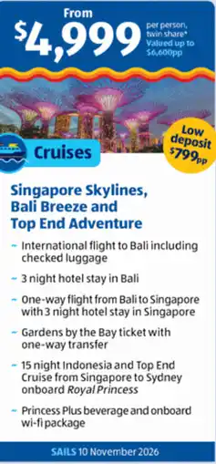 ALDI Singapore Skylines, Bali Breeze and Top End Adventure offer