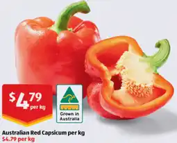 ALDI Australian Red Capsicum offer