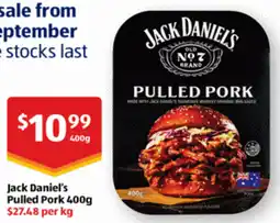 ALDI Jack Daniel's Pulled Pork offer