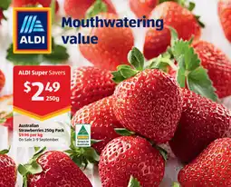 ALDI Australian Strawberries offer