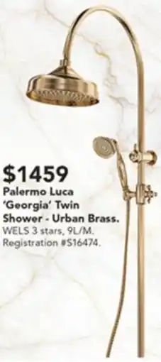 Harvey Norman Palermo Luca 'Georgia' Twin Shower offer