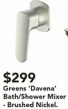 Harvey Norman Greens 'Davena' Tower Basin Mixer offer