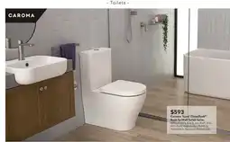 Harvey Norman Caroma 'Luna' Cleanflush® Back-To-Wall Toilet Suite. offer