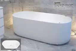 Harvey Norman Entrend Design 'Bliss' 1700mm Premium Oval Body Therapy Freestanding Spa. offer