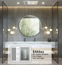 Harvey Norman IXL 'Tastic Ovation' 3-in-1 Heat, Vent and Light. offer