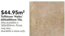 Harvey Norman Tuffstone 'Haiku' 600x600mm Tile. offer