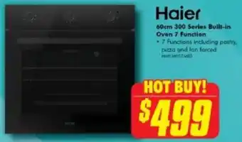 The Good Guys Haier 60cm 300 Series Built-in Oven 7 Function offer