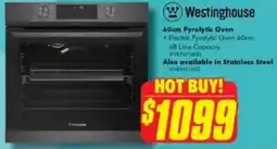 The Good Guys Westinghouse 60cm Pyrolytic Oven offer