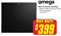 The Good Guys omega 60cm Ceramic Cooktop offer