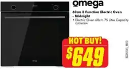The Good Guys omega 60cm 8 Function Electric Oven offer