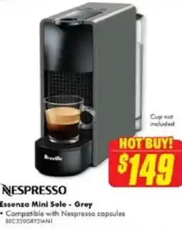 The Good Guys NESPRESSO Essenza Mini Solo offer