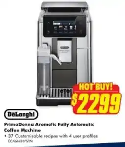The Good Guys DeLonghi PrimaDonna Aromatic Fully Automatic Coffee Machine offer