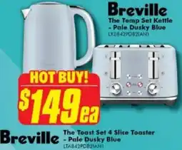 The Good Guys Breville the temp set kettle or the toast set 4 slice toaster offer