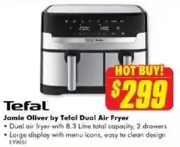 The Good Guys Tefal Jamie Oliver by Tefal Dual Air Fryer offer