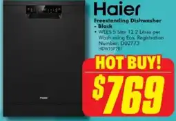 The Good Guys Haier Freestanding Dishwasher offer