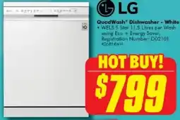 The Good Guys LG QuadWash Dishwasher offer