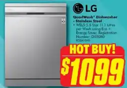 The Good Guys LG QuadWash Dishwasher offer