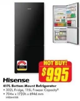 The Good Guys Hisense Bottom Mount Refrigerator offer