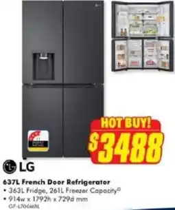 The Good Guys LG French Door Refrigerator offer