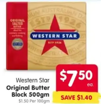 Spar Western Star Original Butter Block offer