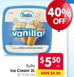 Spar Bulla Ice Cream offer