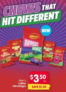 Spar Allen's Lollies offer