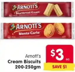 Spar Arnott's Cream Biscuits offer