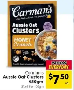 Spar Carman's Aussie Oat Clusters offer