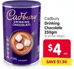 Spar Cadbury Drinking Chocolate offer