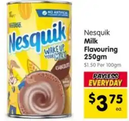 Spar Nesquik Milk Flavouring offer