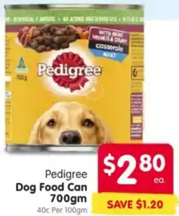 Spar Pedigree Dog Food Can offer