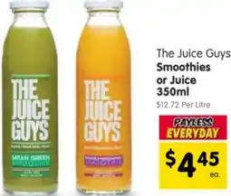 Spar The Juice Guys Smoothies or Juice offer