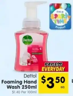 Spar Dettol Foaming Hand Wash offer