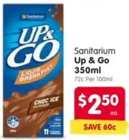Spar Sanitarium Up & Go offer