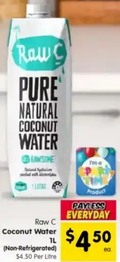 Spar Raw C Coconut Water offer